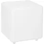 Lumisky CASY Tabouret Table Basse Cube Solaire Lumineux, LED Blanc et Multicolore, H 30 cm