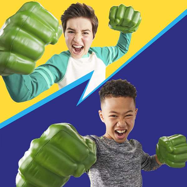 Avengers - Gants de boxe Hulk pour enfants et adultes, matières textiles et PU, jouet multilingue (anglais, français, espagnol, portugais, allemand)
