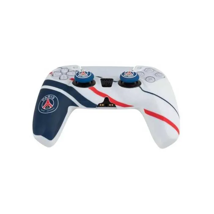 Konix Kit de protection en silicone pour manette PS5 DualSense - Thème Naruto Shippuden avec appuie-pouces - Bleu, blanc et rouge Konix Kit de protection en silicone pour manette PS5 DualSense - Thème Naruto Shippuden avec appuie-pouces - Bleu, blanc et rouge