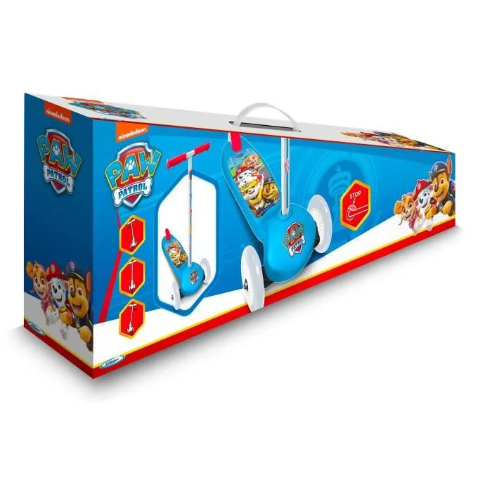 Paw Patrol Trottinette enfant PAT PATROUILLE PA450045 - 3 roues avec système Steering, plateau antidérapant, roulements ABEC 5 et frein arrière, pour 3 ans et plus Paw Patrol Trottinette enfant PAT PATROUILLE PA450045 - 3 roues avec système Steering, plateau antidérapant, roulements ABEC 5 et frein arrière, pour 3 ans et plus