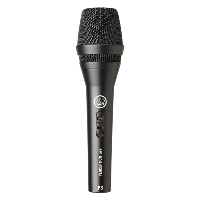 AKG Perception Live P5 Microphone Dynamique Supercardioïde pour Voix avec Interrupteur, Noir, 40-20kHz, 144dB SPL AKG Perception Live P5 Microphone Dynamique Supercardioïde pour Voix avec Interrupteur, Noir, 40-20kHz, 144dB SPL