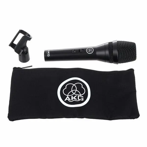 AKG Perception Live P5 Microphone Dynamique Supercardioïde pour Voix avec Interrupteur, Noir, 40-20kHz, 144dB SPL AKG Perception Live P5 Microphone Dynamique Supercardioïde pour Voix avec Interrupteur, Noir, 40-20kHz, 144dB SPL