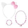 Cerdá Pack de 3 pièces de bijoux fantaisie Hello Kitty - Accessoires pour enfants - Fuchsia - 12.5 x 19.0 x 0.1 cm