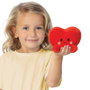 AURORA Peluche Palm Pals coeur 13 cm, jouet doux et câlin marquage CE