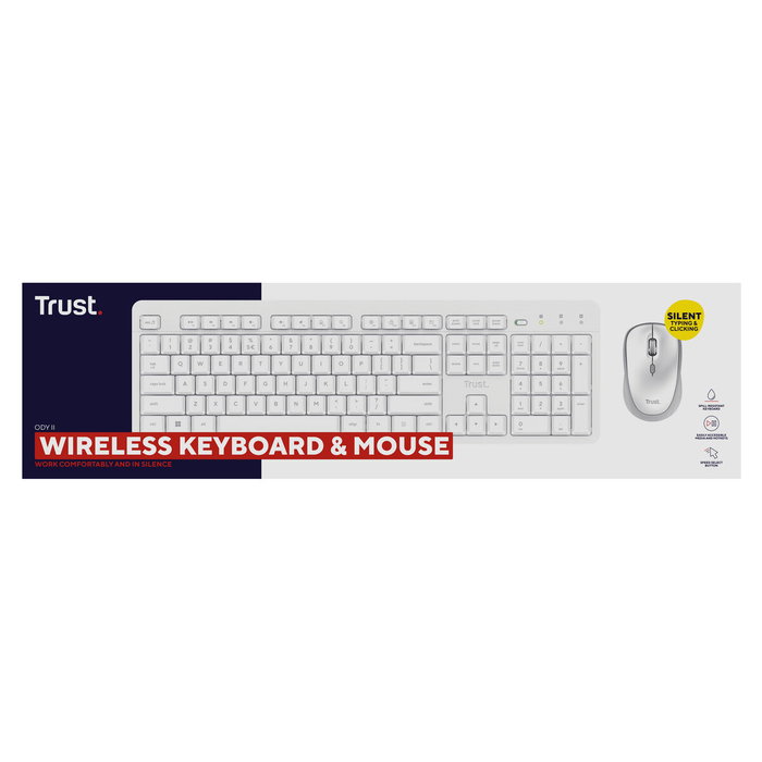 Trust 25465 Clavier et Souris Blanc Trust 25465 Clavier et Souris Blanc