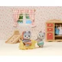Sylvanian Families Mini-univers Les jumeaux husky - Figurines articulées avec wagon - Orange - Mixte - 3 ans et plus