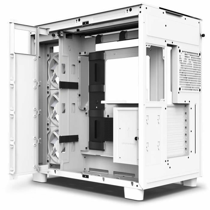 NZXT H9 Elite - Boîtier Moyen Tour Blanc en Verre Trempé