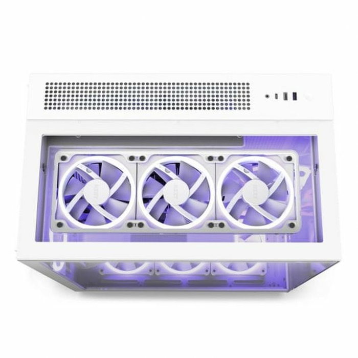 NZXT H9 Elite - Boîtier Moyen Tour Blanc en Verre Trempé