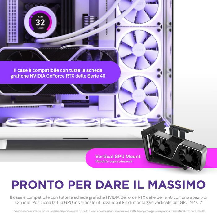 NZXT H9 Elite - Boîtier Moyen Tour Blanc en Verre Trempé