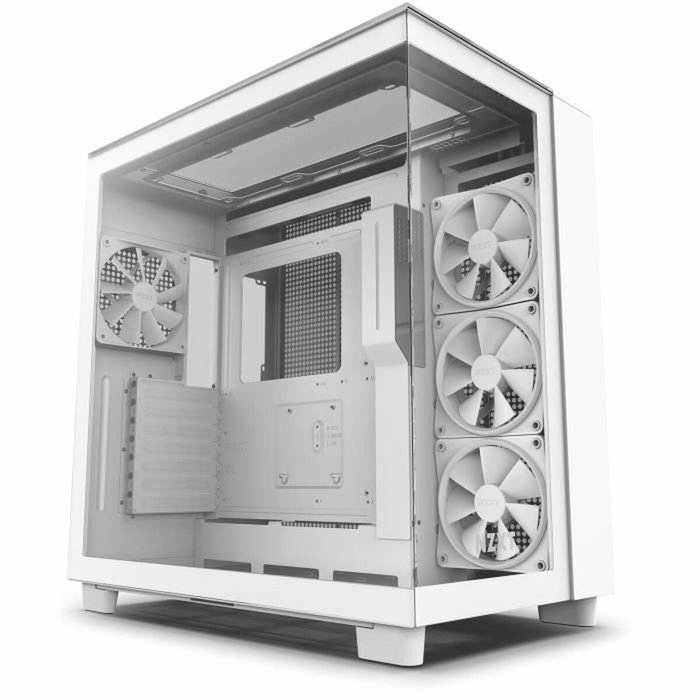 NZXT H9 Elite - Boîtier Moyen Tour Blanc en Verre Trempé