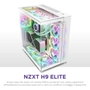 NZXT H9 Elite - Boîtier Moyen Tour Blanc en Verre Trempé