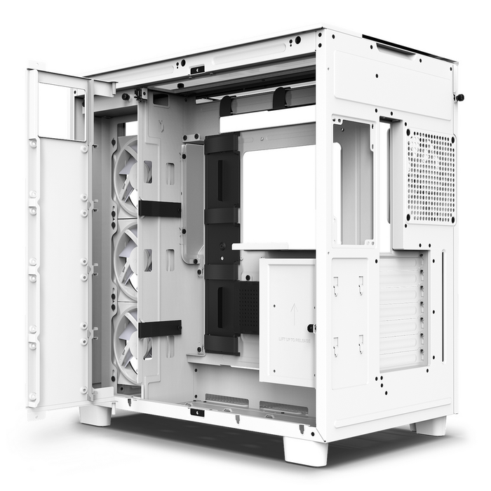 NZXT H9 Elite - Boîtier Moyen Tour Blanc en Verre Trempé