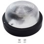 GSC Evolution Aplique ronde en plastique noir E27 60W