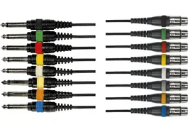 YELLOWCAB 8 Jacks Mono Male/8XLR Fem 5M – Câble audio 5 mètres