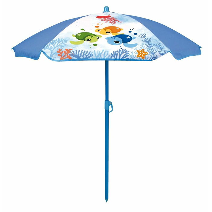 Fun House Table pique-nique en bois avec parasol tortue Bleu