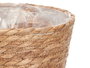 GIFTDECOR Lot de 3 paniers ronds en sparte et plastique