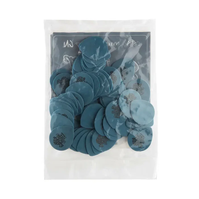 DUNLOP Pack de 72 Médiators Tortex Teardrop Bleus - 1,00 mm