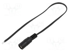 BQ CABLE Câble plat d'alimentation DC 2x0,35mm2 noir