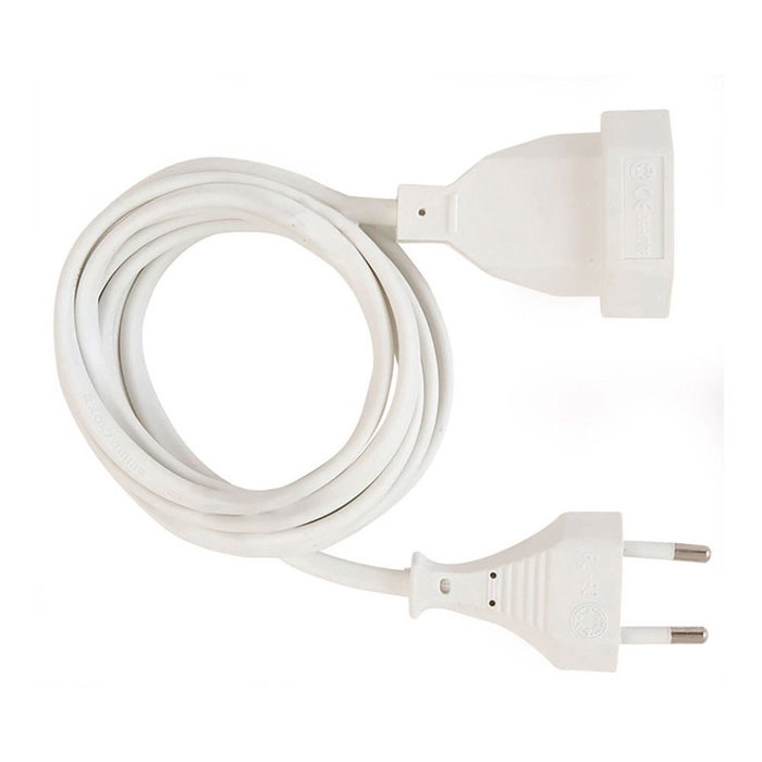 Simon Finstock Prolongateur 1 prise, 2 m, blanc