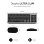 Clavier et souris sans fil Subblim SUBKBC-DCEP20 Gris Espagnol Qwerty