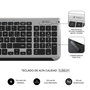 Clavier et souris sans fil Subblim SUBKBC-DCEP20 Gris Espagnol Qwerty