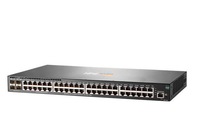 HP Aruba 2930F Commutateur 48 ports Gigabit Ethernet PoE+ avec 4 ports SFP+