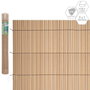 BigBuy Outdoor Palissade de Jardin Marron PVC 1 x 300 x 100 cm