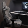 Drift DR190 Fabric Silla gaming gris avec accoudoirs 4D