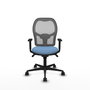 Chaise de Bureau Piqueras y Crespo 1D036N0 Bleu ciel