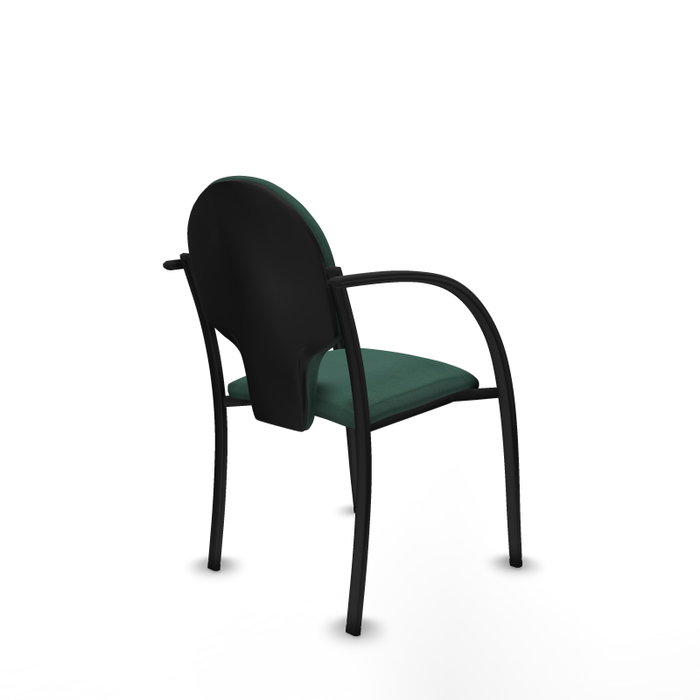 Piqueras Y Crespo Chaise Hellín Vert Bouteille avec Bras Fixes