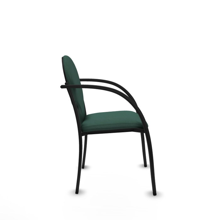 Piqueras Y Crespo Chaise Hellín Vert Bouteille avec Bras Fixes