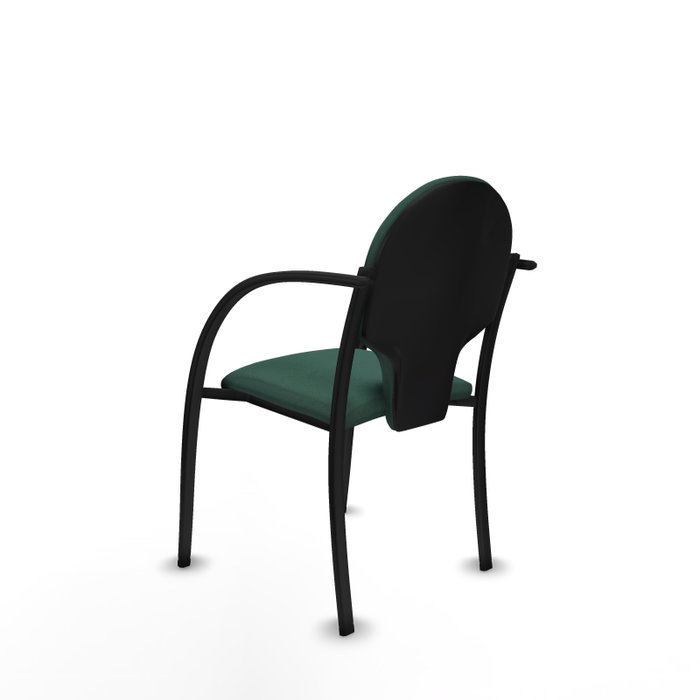 Piqueras Y Crespo Chaise Hellín Vert Bouteille avec Bras Fixes