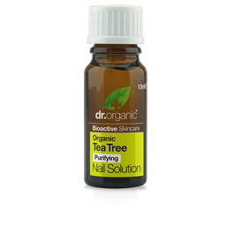 Dr. Organic BIOACTIVE ORGANIC Solution Tea Tree pour Ongles et Cuticules - Soin à base d'huile d'arbre à thé, 10 ml