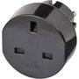 Brennenstuhl Adaptateur de voyage GB vers Schuko Noir