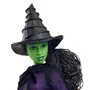 Mattel Wicked - Poupée Elphaba inspirée du film, cheveux tressés, robe noire, 11 points d'articulation, multiples poses, HXY38 - Jouet pour enfants à partir de 6 ans