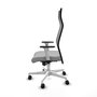 Piqueras y Crespo Chaise de Bureau Albacete Gris clair et Noir