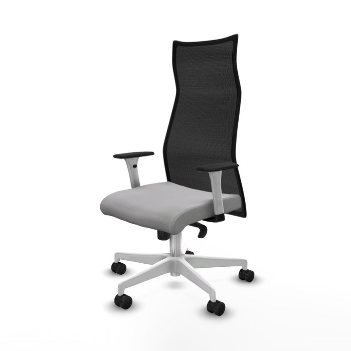 Piqueras y Crespo Chaise de Bureau Albacete Gris clair et Noir