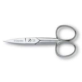 Tres Claveles Ciseaux à ongles droit 4,5 pouces