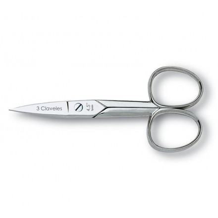 Tres Claveles Ciseaux à ongles droit 4,5 pouces Tres Claveles Ciseaux à ongles droit 4,5 pouces