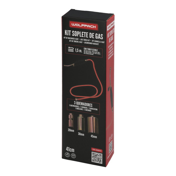 WOLFPACK LINEA PROFESIONAL Soplete avec tube et 3 buses