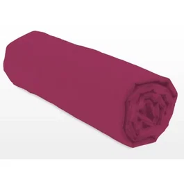 Lovely Home Drap-housse 90x190+25 cm Fuchsia 100% Coton Réf. LH71617