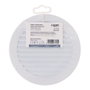 Edm Grille de ventilation ronde encastrable avec moustiquaire ABS blanc Ø120mm
