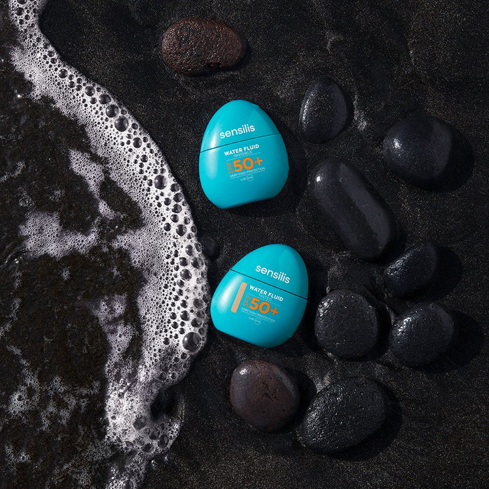 Sensilis Crème solaire visage invisible WATERFLUID SPF50+ - Fluide aqueux hydratant anti-âge - 40 ml