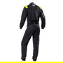 Omp Combinaison De Course First-S FIA 8856-2018 OMPIA0-1828-E01-184-50 Anthracite Jaune Fluo Taille 50