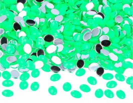 Innspiro 5000 gemmes acryliques ovales vert fluor 6x8mm