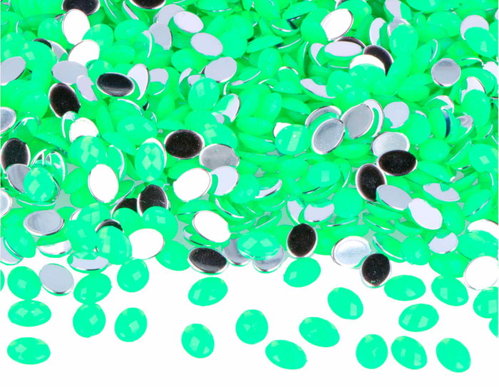 Innspiro 5000 gemmes acryliques ovales vert fluor 6x8mm Innspiro 5000 gemmes acryliques ovales vert fluor 6x8mm
