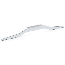 Q&Q L860 Pata XL Mustachio, Pied métallique pour canapé ou meuble, H84 mm, Finition chrome