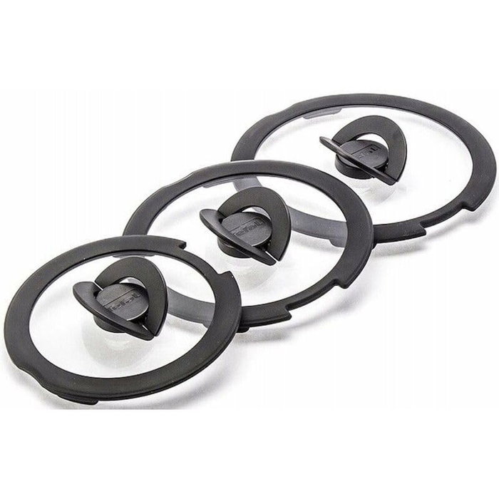 Batterie de Cuisine Tefal L897SB74 Noir Rouge Acier 11 Pièces