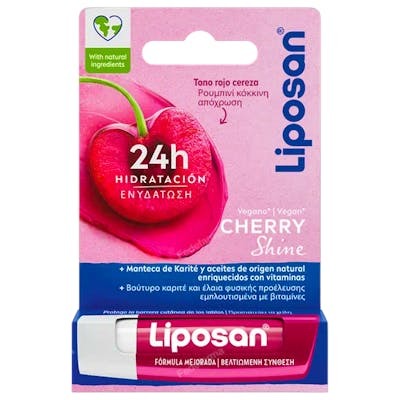 Liposan CHERRY SHINE Baume à lèvres Cerise 4,8 g Liposan CHERRY SHINE Baume à lèvres Cerise 4,8 g