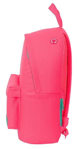 Safta Sac à dos pour ordinateur portable 14,1 pouces modèle Rosa Fluor, dimensions 31 x 41 x 16 cm